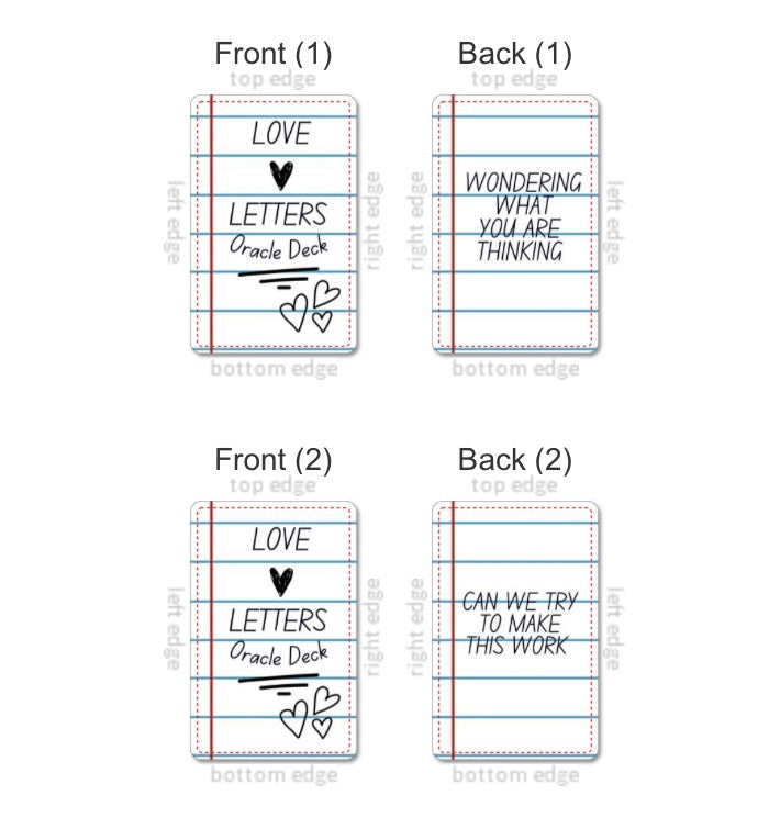 Love Letters Oracle Deck (45 Mini Messages)