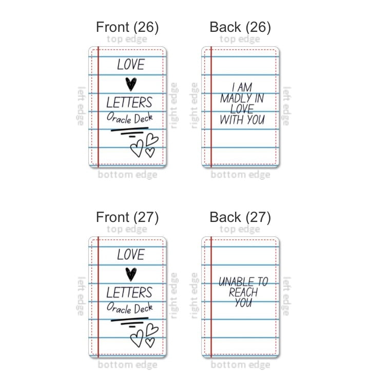 Love Letters Oracle Deck (45 Mini Messages)