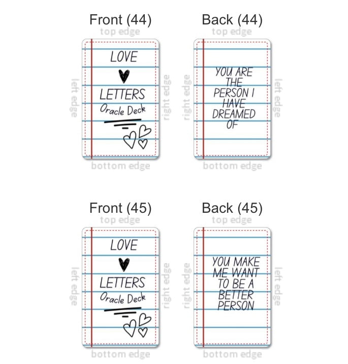 Love Letters Oracle Deck (45 Mini Messages)